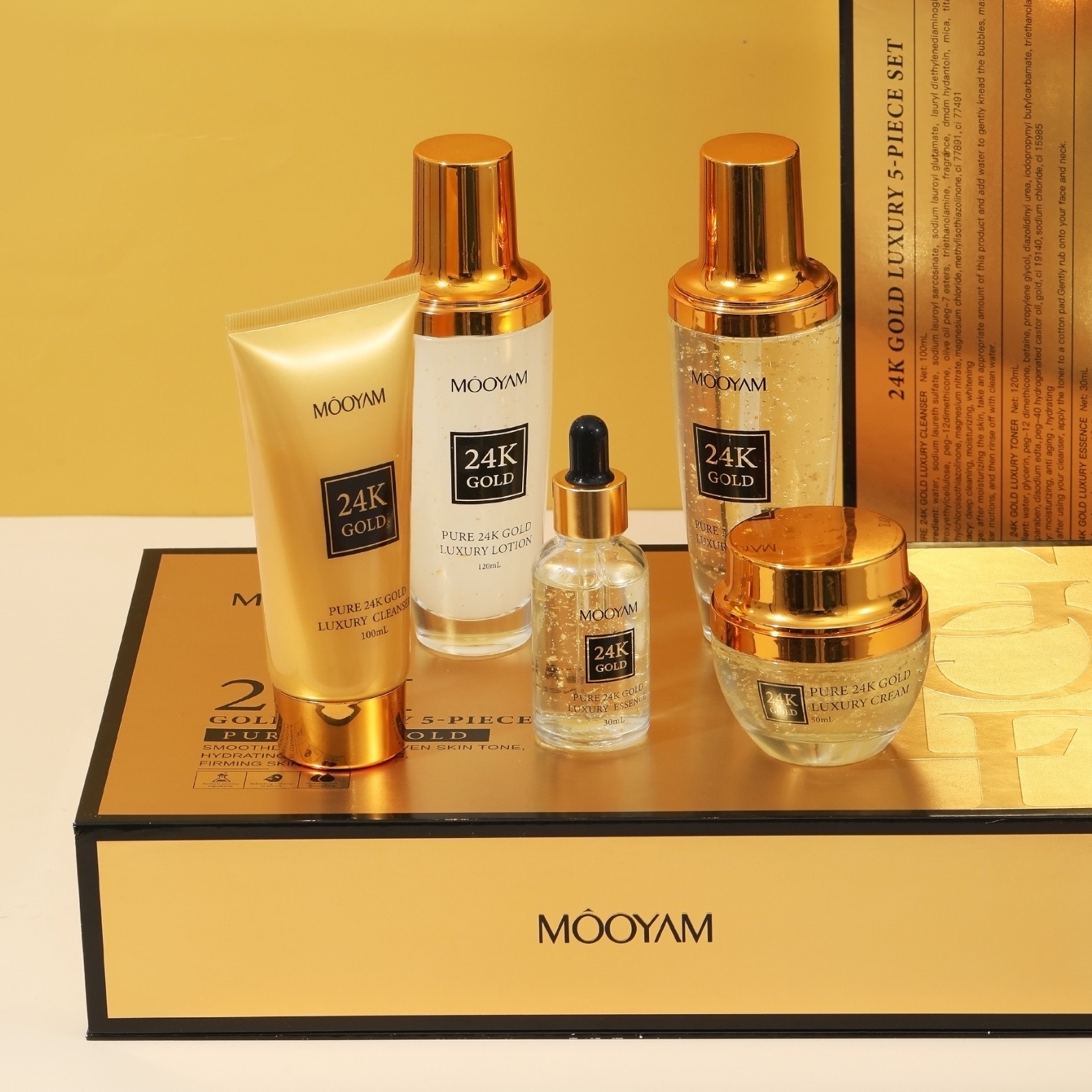 Luxury Skincare Sets - 24 Ayar Altın LÜKS Nemlendirici Kırışıklık