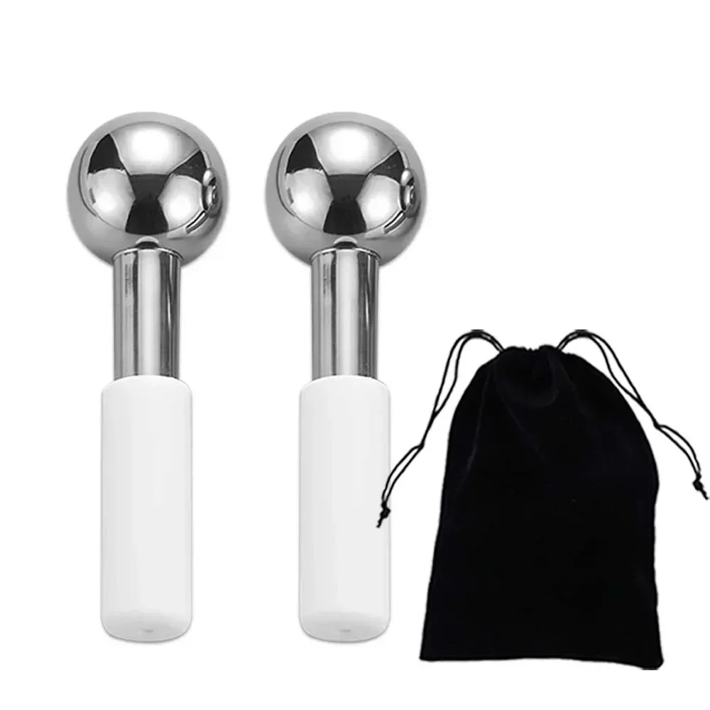 Luxury Skincare Tools - Paslanmaz Çelik Buz Küreleri Soğutucu Yüz