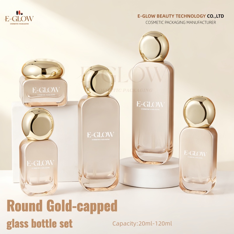 Luxury Skincare Jars - [Logo Özelleştirme] 1 Adet Degrade Turuncu