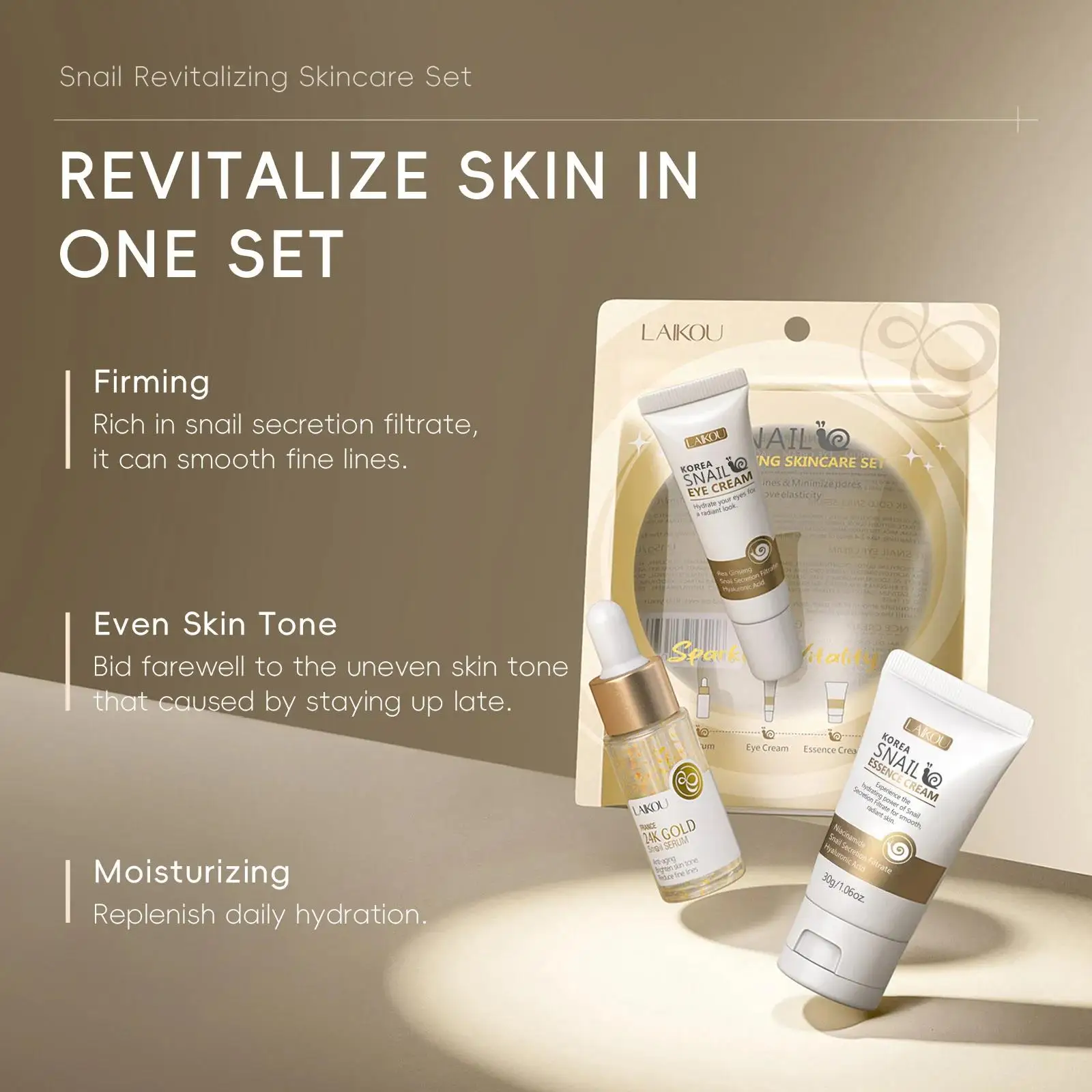 24 Ayar Altın Salyangoz Onarıc - Luxury Skincare Sets incelemesi ve fiyatı