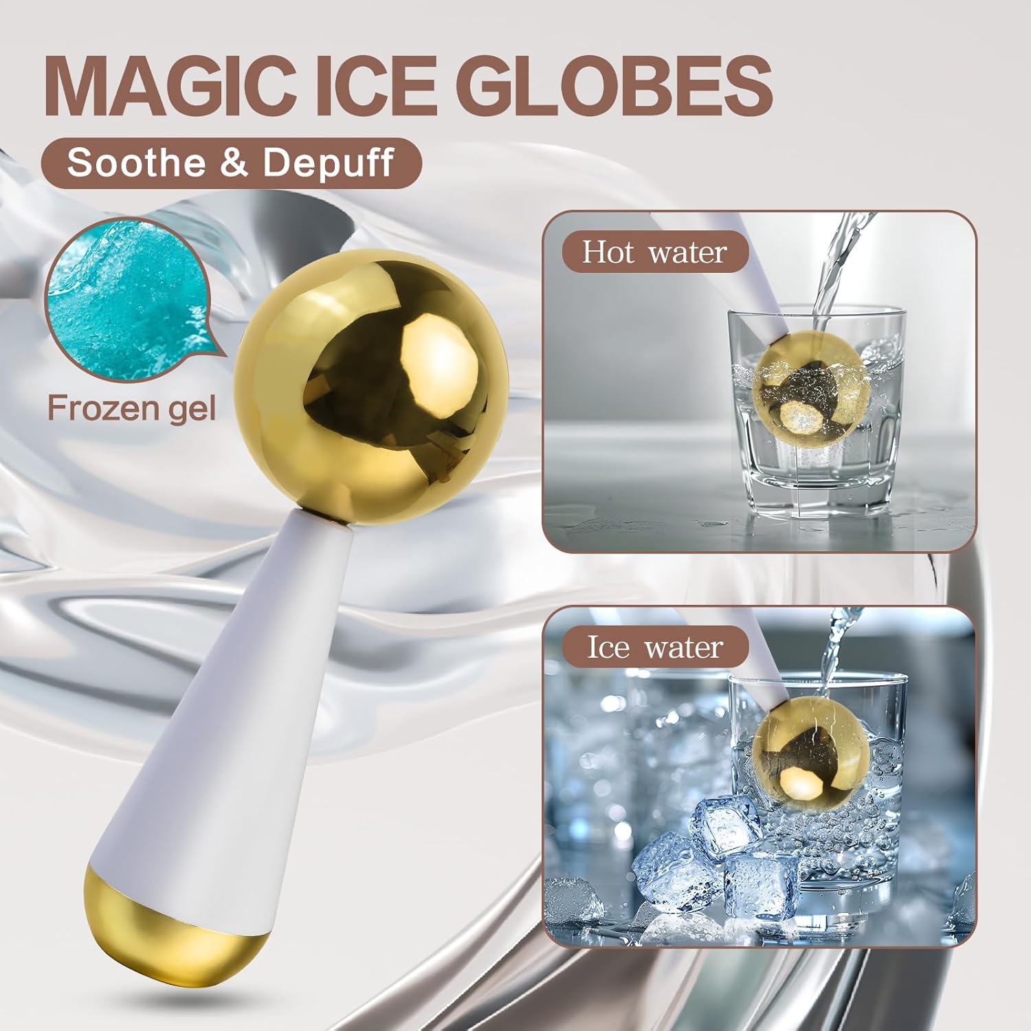 Yüz Gözler için Buz Küre Çelik - Luxury Skincare Tools incelemesi ve fiyatı
