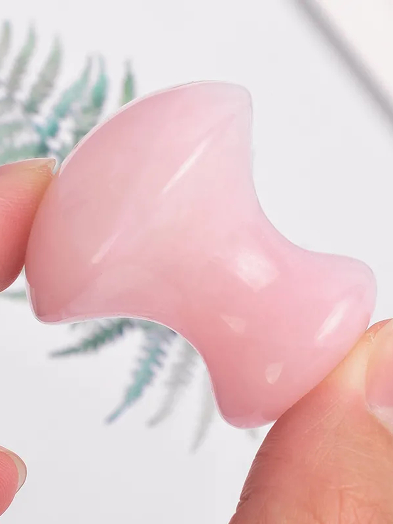 1 adet doğal pembe kristal yeş - Luxury Skincare Tools incelemesi ve fiyatı