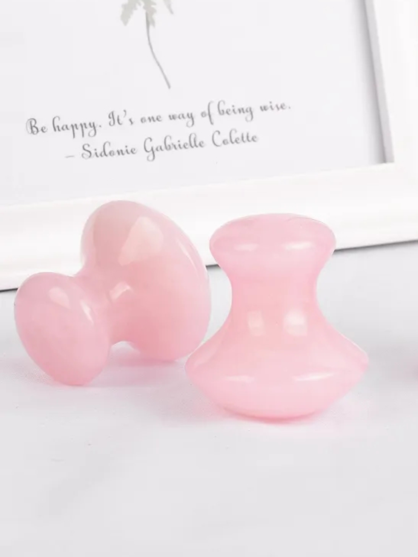 1 adet doğal pembe kristal yeş - Luxury Skincare Tools incelemesi ve fiyatı